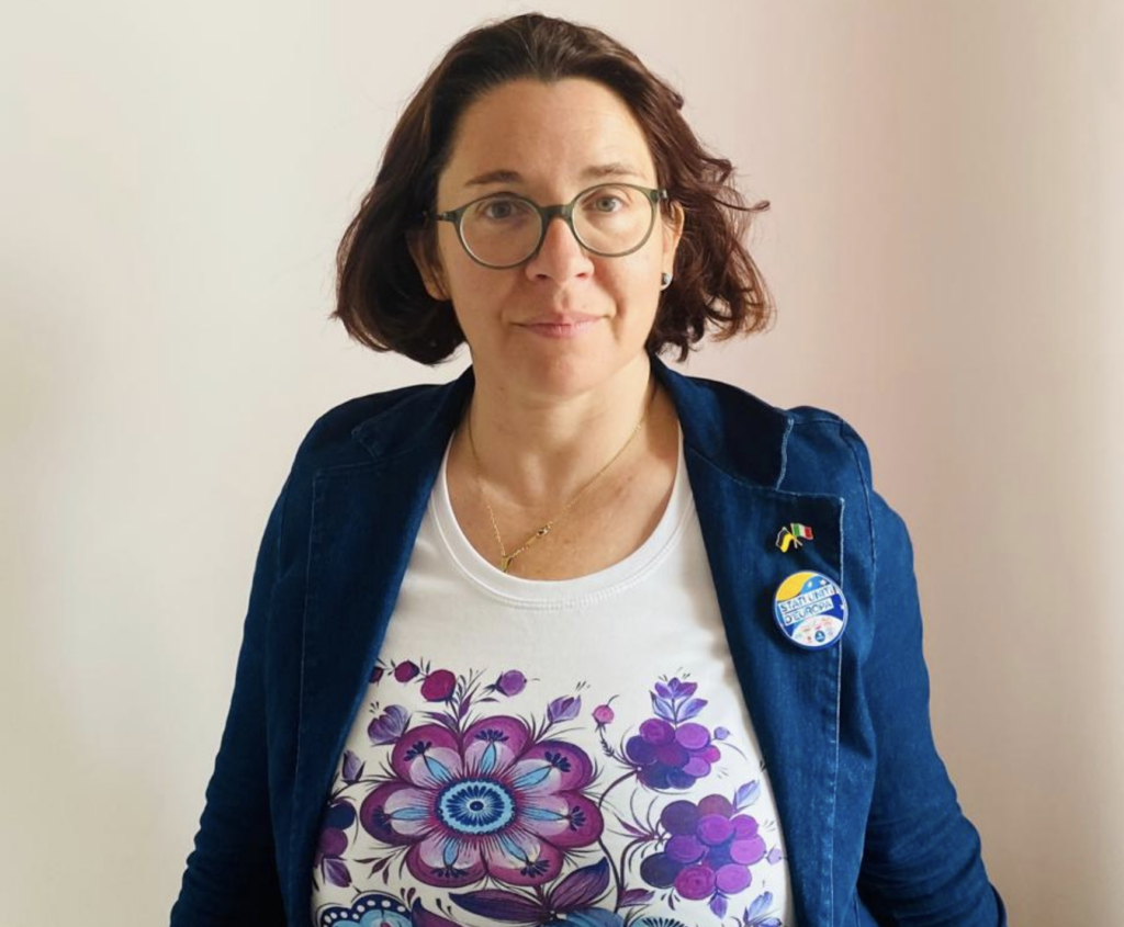 Marina Sorina, dall'Ucraina a Verona sempre con gialloazzurro sul petto