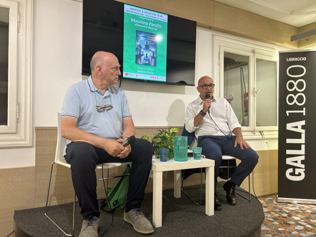 Massimo Parolin, autore di "Demoni a Vicenza. Amicizia oltre il tempo", dialoga con Stefano Ferrio