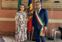 Presidente Repubblica Moldova Maia Sandu a Vicenza, sindaco Possamai: «Comunità moldava è parte integrante della nostra città» Presidente Repubblica Moldova Maia Sandu a Vicenza col sindaco Giacomo Possamai