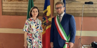Presidente Repubblica Moldova Maia Sandu a Vicenza, sindaco Possamai: «Comunità moldava è parte integrante della nostra città» Presidente Repubblica Moldova Maia Sandu a Vicenza col sindaco Giacomo Possamai