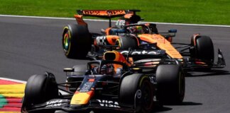 Verstappen vince la Sprint del Belgio davanti alle due McLaren, 4° Leclerc