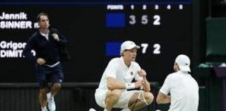 Wimbledon, Sinner ai quarti: Dimitrov prima domina, poi si ritira
