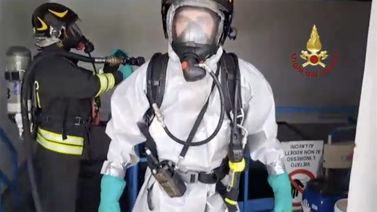 vicenza piscina pio x giuriato cloro vigili del fuoco