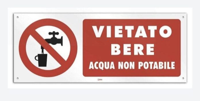 Acqua non potabile