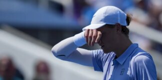 Sinner dà forfait per il doppio misto degli Us Open: “Due giorni di riposo prima di tornare al lavoro”