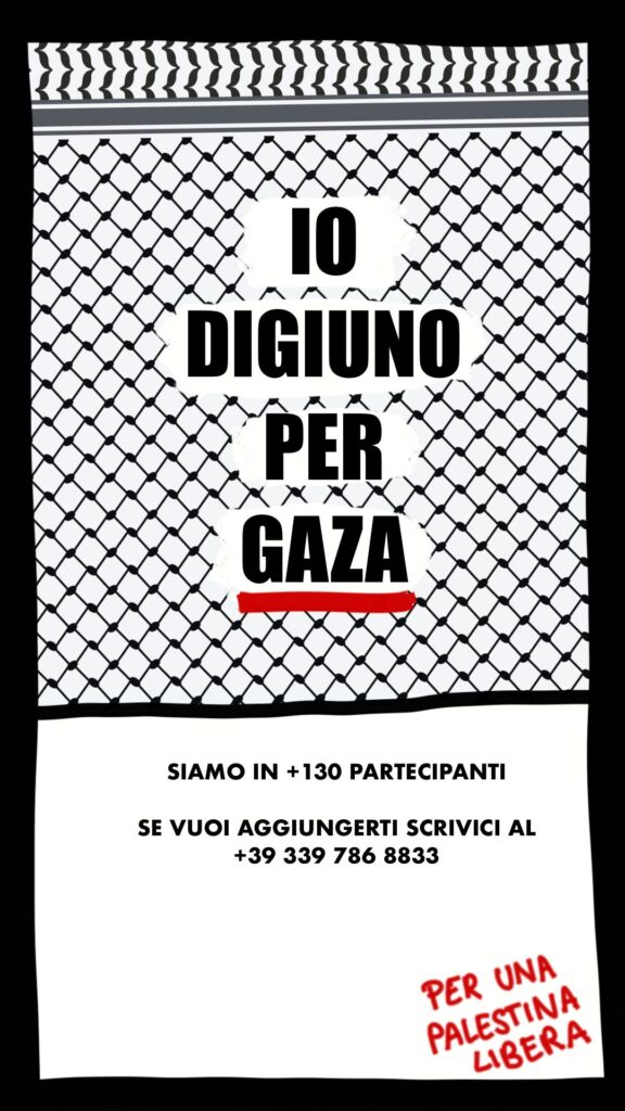 Appello per digiuno per Gaza