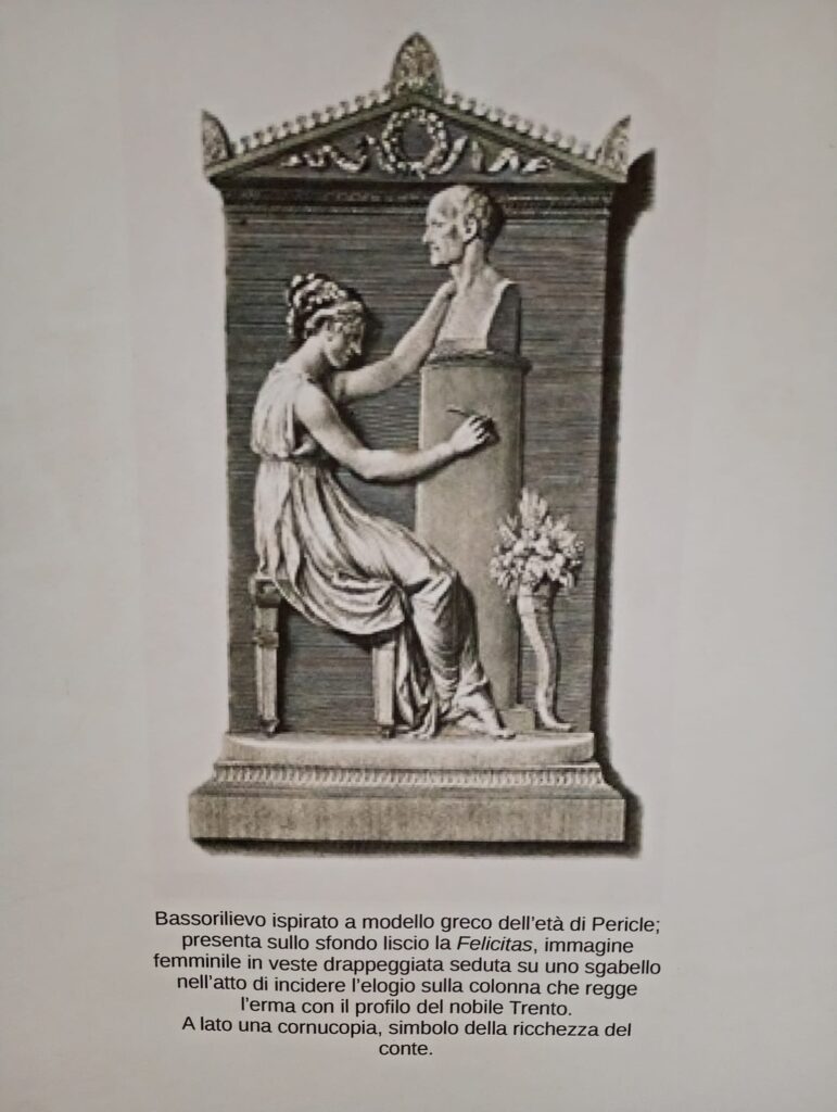 Bassorilievo opera di Antonio Canova nella cappella funeraria del nobile e mecenate Ottavio Trento