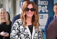 Julia Roberts arriva a Venezia con un look simpaticissimo che omaggia Guadagnino