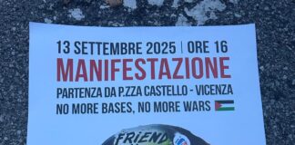 Comitati e cittadini preparano la marcia del 13 settembre contro Italia-America Friendship Festival: “Non è amicizia, è occupazione militare” L'anteprima in esclusiva del manifesto della manifestazione contro l'Italia-America Friendship Festival