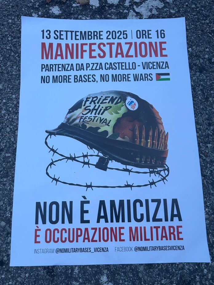L'anteprima in esclusiva del manifesto della manifestazione contro l'Italia-America Friendship Festival