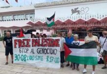 Mostra Venezia, oggi corteo proPal al Lido: attesi anche attori