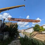 Nuova passerella ciclopedonale in viale Giuriolo. Possamai: strategica per mobilità dolce lungo fiumi di Vicenza. Spiller: agibile entro anno Posa e varo del ponte con la passerella ciclopedonale in Viale Giuriolo