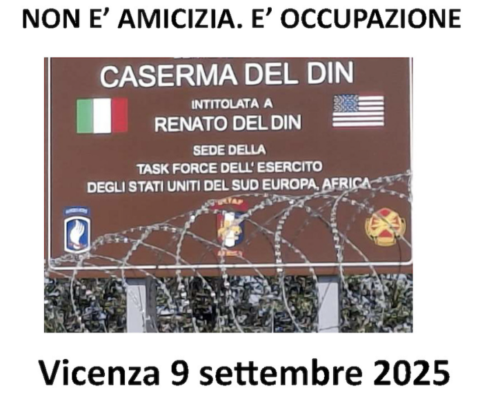 Sit-in contro Italia-America Friendship Festival