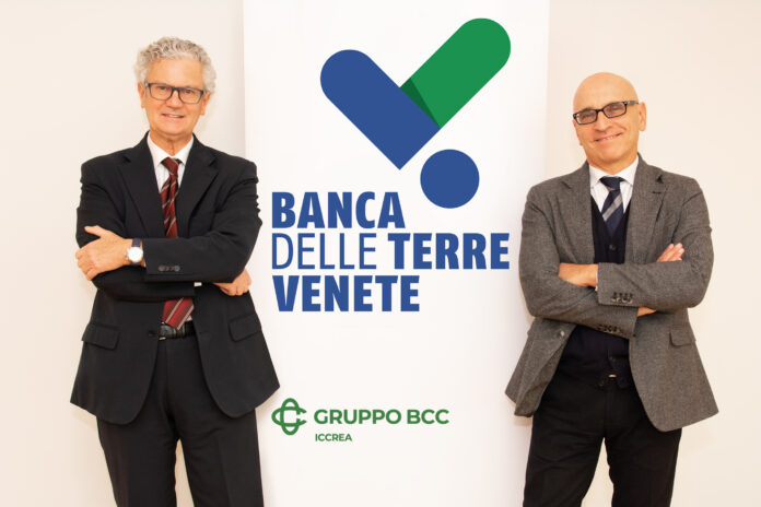 Banca delle Terre Venete, da sx Presidente Gianfranco Sasso e Direttore generale Eugenio Adamo Banca delle Terre Venete, da sx Presidente Gianfranco Sasso e Direttore generale Eugenio Adamo