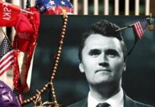 Charlie Kirk, la vedova: “Indosso suo ciondolo insanguinato”