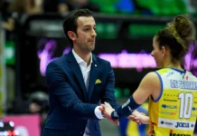 Sportal.it: Vicenza di Coviello culla di un sogno mondiale nel volley rosa. Ex biancorossi De Gennaro e Santarelli si sfidano per il titolo mondiale Daniele Santarelli e Monica De Gennaro (foto da Sportal.it)