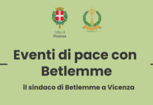 Parco della Pace, verso l’inaugurazione: il sindaco di Betlemme a Vicenza per ribadire il Patto di Fratellanza tra le due città eventi di pace con Betlemme a vicenza