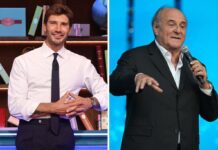 Gerry Scotti e Stefano De Martino, l’abbraccio e l’appello: “Fateci finire alle 21.30”