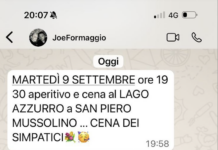 Tempo di elezioni regionali: “cena dei simpatici” di Joe Formaggio con Possamai, Finco e altri 40. Manovre in corso o cene per il territorio? Elezioni regionali, invito di Joe Formaggio alla cena dei simpatici Possamai, Finco, Parise, Magnabosco, Faccio...
