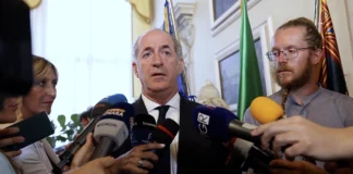 Zaia: “Data elezioni regionali? Non siamo in ritardo” Luca Zaia punto stampa pieroad