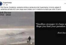 Morto Rick Davies, il fondatore dei Supertramp aveva 81 anni