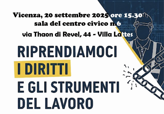 Lavoro, il cantiere dei diritti di PCI e FGCI di Vicenza
