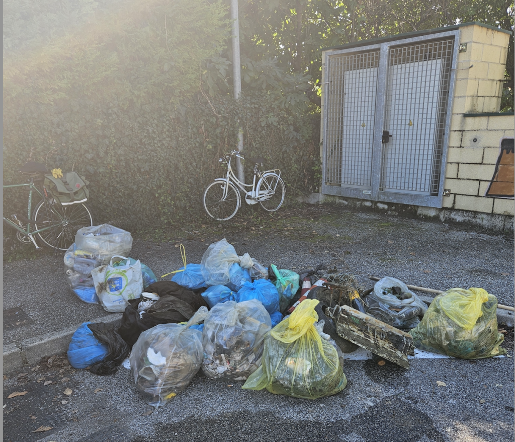 Legambiente Vicenza: rifiuti raccolti dai volontari di Puliamo il mondo
