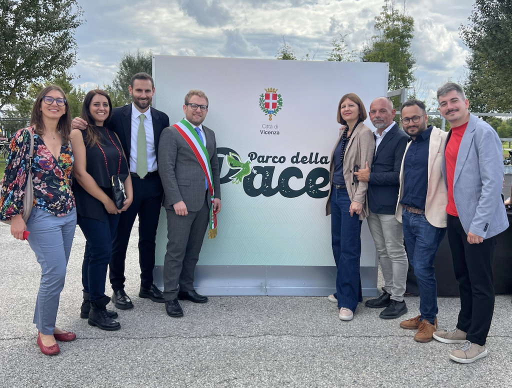 Parco della Pace, componenti della Giunta presenti con Possamai