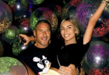 Totti e Noemi Bocchi, 3 anni d’amore: la serata romantica sui tetti di Roma