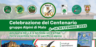 Alpini, compie 100 anni il gruppo di Malo, il più numeroso. Un weekend di festeggiamenti centenario gruppo alpini di malo