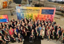 Vicenza, 150 sindaci al Parco della Pace per ribadire il no alla guerra. Possamai: “Tante fasce tricolori insieme hanno grande forza” Sindaci per la pace a Vicenza