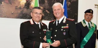 Asiago: il Luogotenente Tomaiuolo riceve la Medaglia Mauriziana tornaiuolo