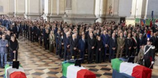 A Padova l’ultimo saluto ai tre carabinieri morti nel Veronese