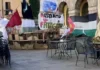 Rifondazione Comunista Vicenza: “Solidarietà piena e militante all’Acampada per la Palestina” Acampada a Vicenza in piazza Biade