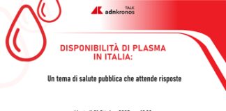 Disponibilità di plasma in Italia – Talk Adnkronos diretta domani dalle 10