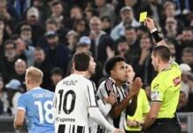 Doppio giallo (mancato) a McKennie e rigore chiesto da Conceicao: proteste in Lazio-Juve