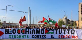 In Veneto migliaia in piazza per la Palestina: studenti e lavoratori in sciopero a sostegno della Global Sumud Flotilla Global Sumud Flotilla, lo striscione con senso delle mainifestazioni studentesche in Veneto