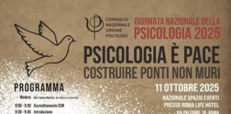 Giornata nazionale della psicologia, appello Cnop: “Facciamoci promotori di pace”