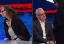 Giubilei: “Io d’accordo con Segre”. Albanese lascia In Onda: “Devo andare”