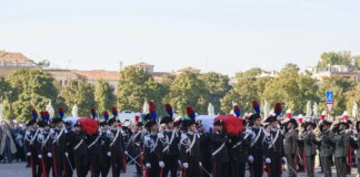A Padova i funerali di Stato dei tre carabinieri uccisi, presenti Mattarella e Meloni