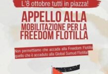 “L’8 ottobre tutti in piazza”, Freedom Flotilla invita a nuova mobilitazione
