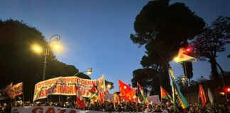 Al Colosseo 5 mila manifestanti contro l’abbordaggio della Flotilla / Video