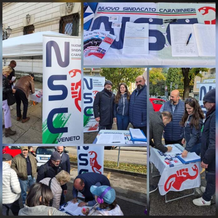 Nuovo Sindacato Carabinieri vicenza firme atto dovuto Nuovo Sindacato Carabinieri vicenza firme atto dovuto