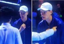 Sinner e l’assedio dello spettatore: “Mi dai la giacca?”