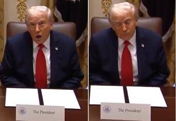 Trump e lo spavento alla Casa Bianca, cameraman urta specchio antico: “Stai attento!”