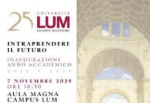 Università Lum, venerdì 7 novembre cerimonia di inaugurazione anno accademico