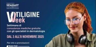 Vitiligine Week dal 3 all’8 novembre, consulenze gratuite anche per gli adolescenti