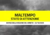 Allerta maltempo a Vicenza: fino a mezzanotte di domani 23 ottobre criticità idrogeologica e stato di attenzione per vento forte allerta maltempo vento forte