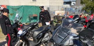 Roma, scoperto un deposito di moto e scooter rubati nella Riserva dell’Aniene