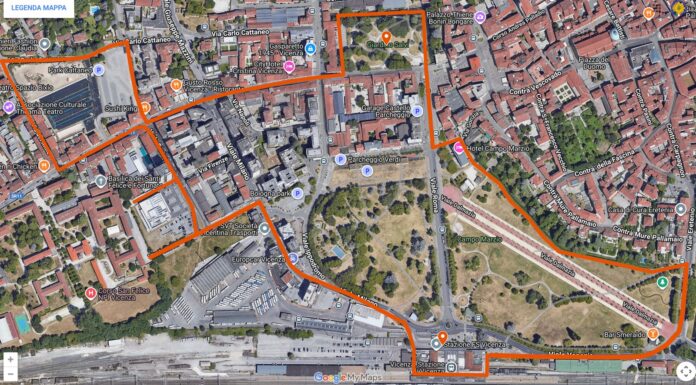 zona rossa a Vicenza